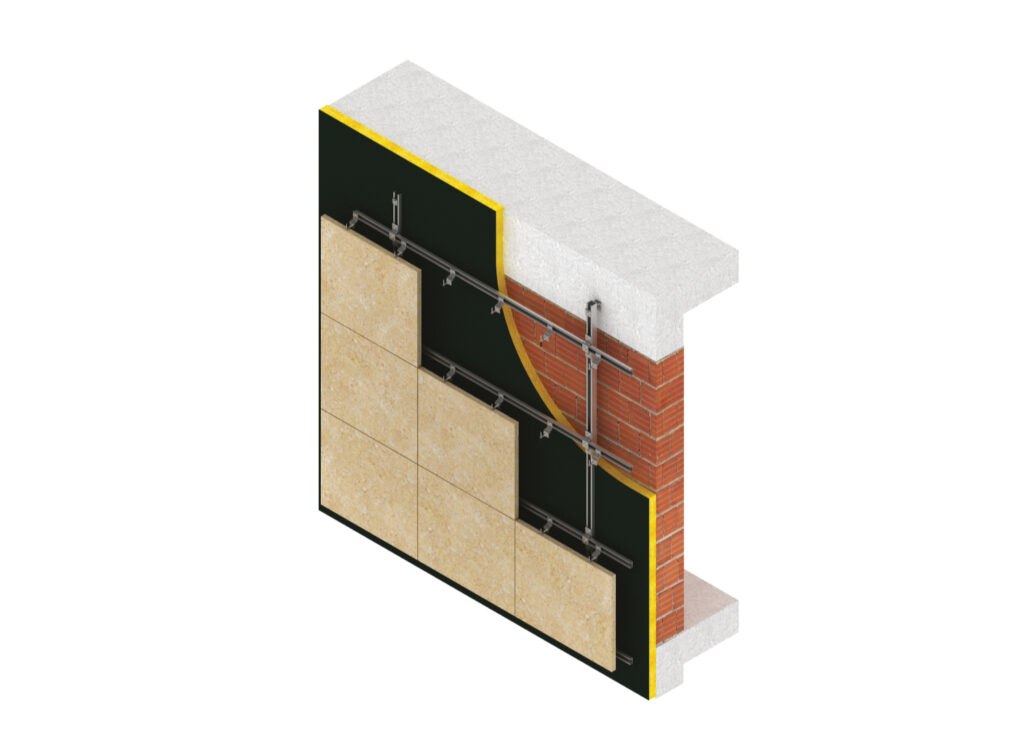 Subchannels for Stone cladding