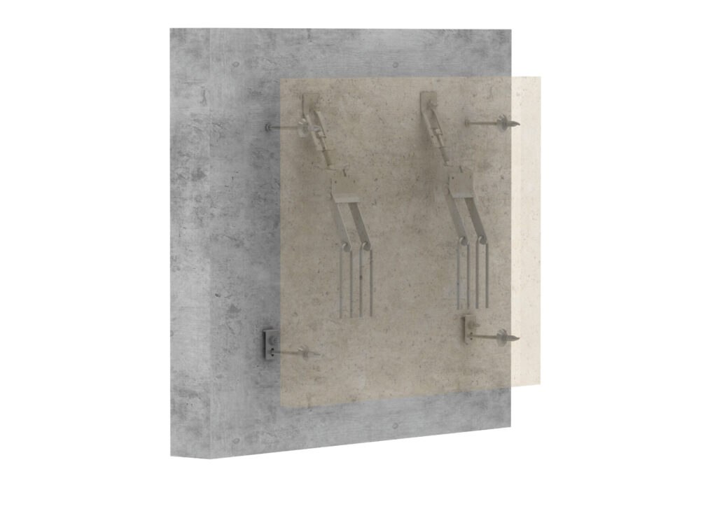 Fixings for prefabricated concrete panels